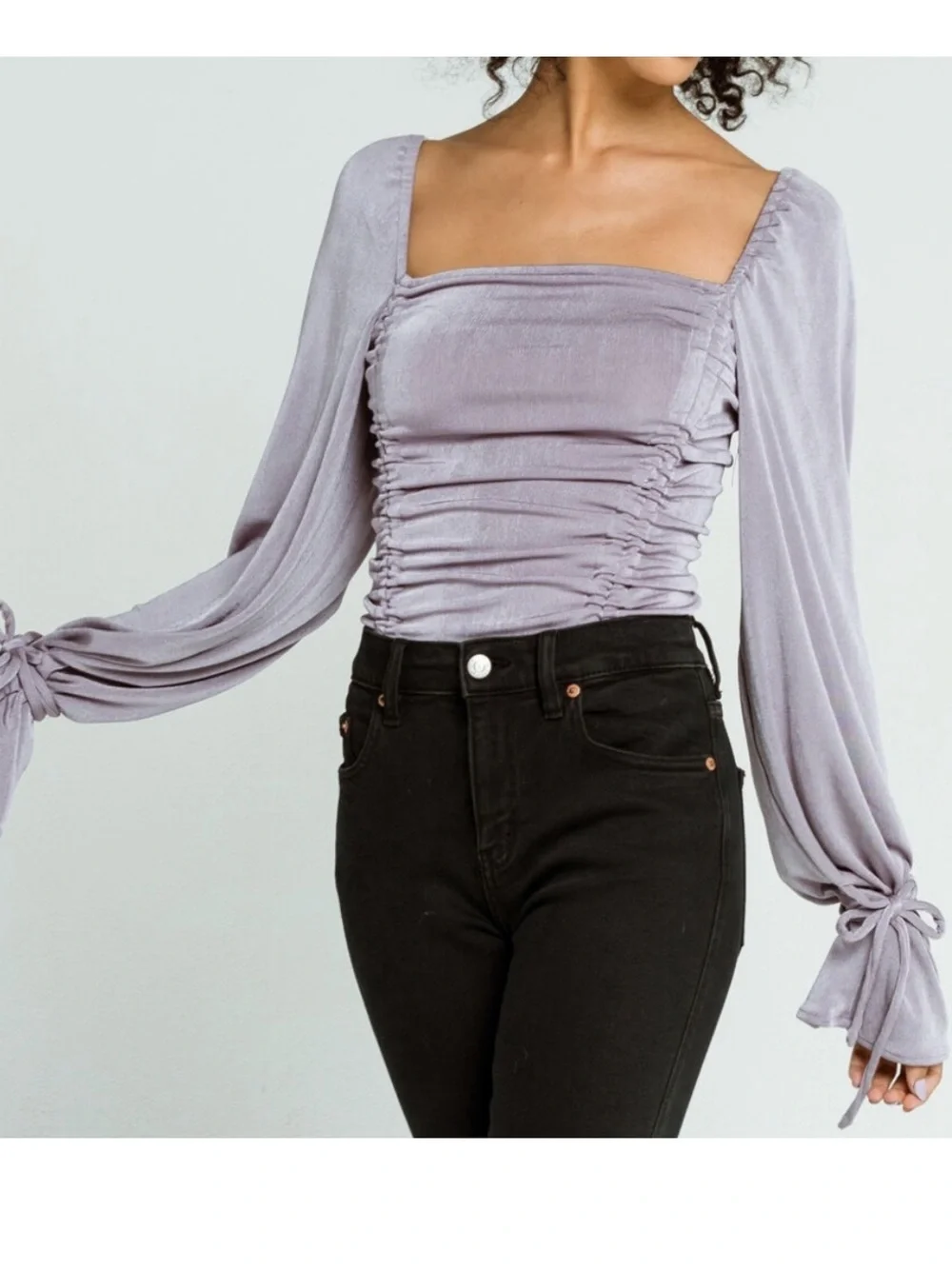 FREE PEOPLE Meant To Be Bodysuit in‎ Silver Mauve Size Small